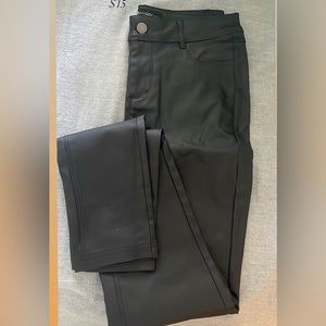 Faux leather pants